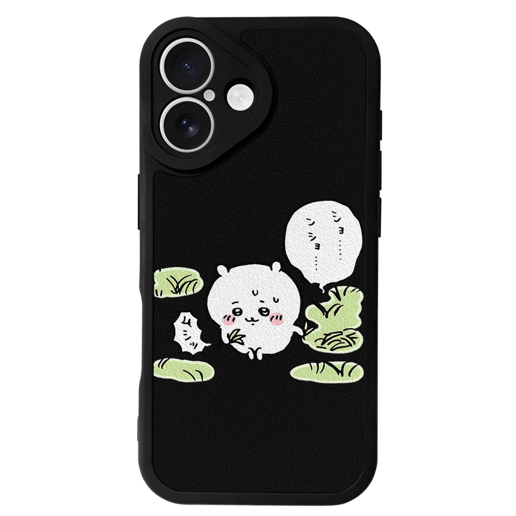 （画像用） ちいかわ ちいかわ Chii-kawa chiikawa 【iPhone 16シリーズ対応】シリコンスマホケース（レザー調） 材質：シリコン